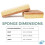 24 Pack Biodegradable Kitchen Sponges - Eco-Friendly, Compostable, Natural Cellulose Dish Sponges 5