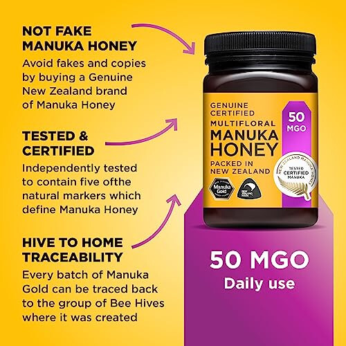 50 MGO Manuka Honey, 500 g 2