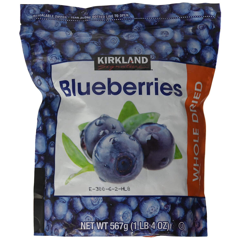 Kirkland Signature Whole Dried Blueberries Sweet Plump Dry Fruit Pack Of 567G