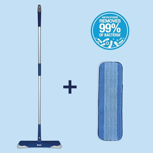 Premium Microfibre Floor Mop,Blue,Extra-Large 1