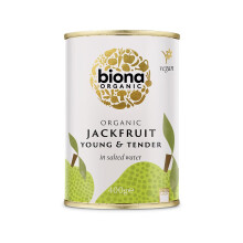 Organic Jackfruit in Salted water, 400g (Pack of 6)