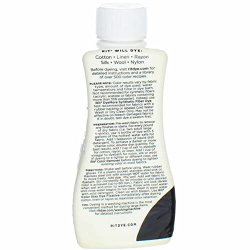 All-Purpose Liquid Dye, 8 Ounce, Black (?wo ?ack) 2