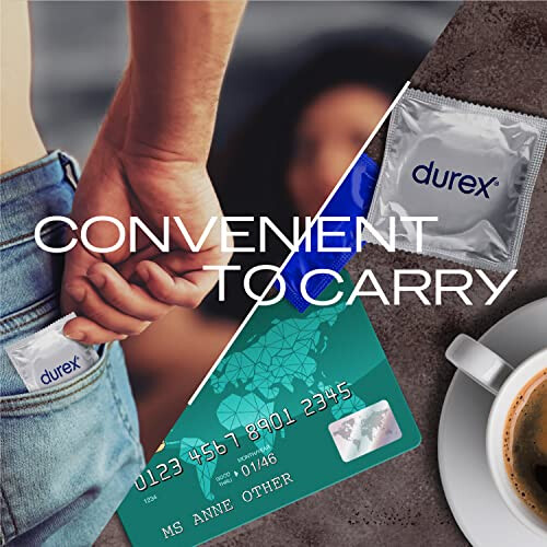 Durex Nude Condoms, Regular Fit, 30s, Extra Thin, Easy On Shape, Secure, Higher Protection, With Silicone Lube 2