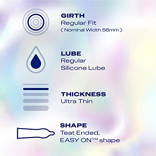 Durex Nude Condoms, Regular Fit, 30s, Extra Thin, Easy On Shape, Secure, Higher Protection, With Silicone Lube 1