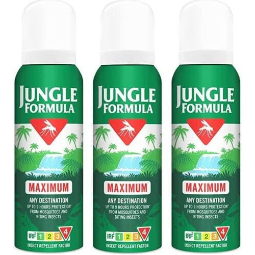 THREE PACKS of Jungle Formula Maximum Spray x 125ml
