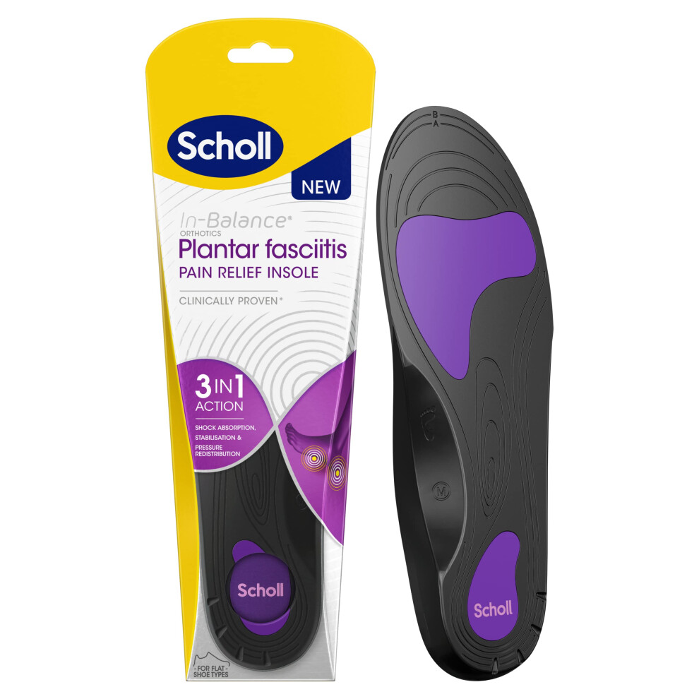 In-Balance Orthotics Plantar Fasciitis Pain Relief Insoles - 3-in-1 Insoles for Plantar Fasciitis Support and Pain