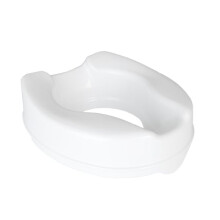 Homecraft Savanah Raised Toilet Seat 4" without Lid, Elongated & Elevated Lock Seat Support for Elderly, Handicapped and