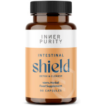 Intestinal Shield - Candida & Antimicrobial Cleanse, Natural Colon Detox Support with Wormwood, Black Walnut, Cloves,