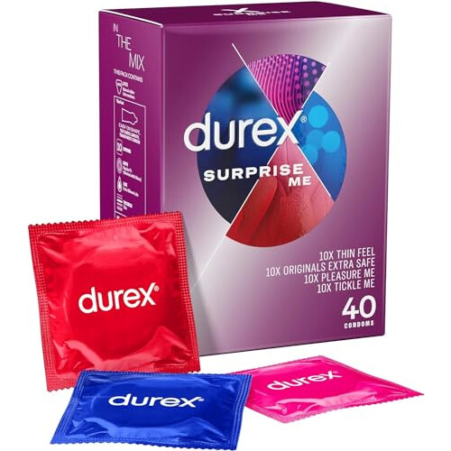 Durex Mixed Condoms Surprise Me - 40 Condoms