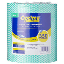 Ramon Hygiene Lightweight All Purpose Cloth, Roll, 22 x 44 cm, Green 1 x 350 Cloths on a roll