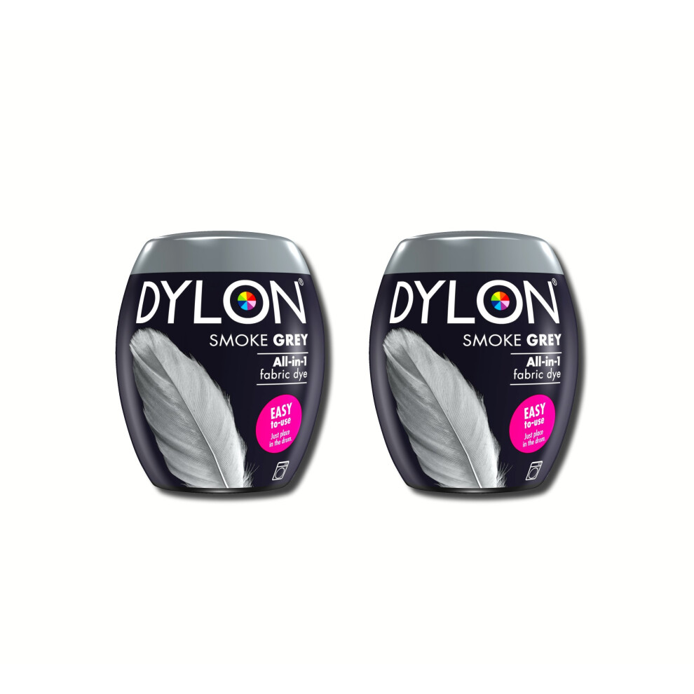 New Dylon 350g Smoke Grey Machine Dye Pod 2 Pack