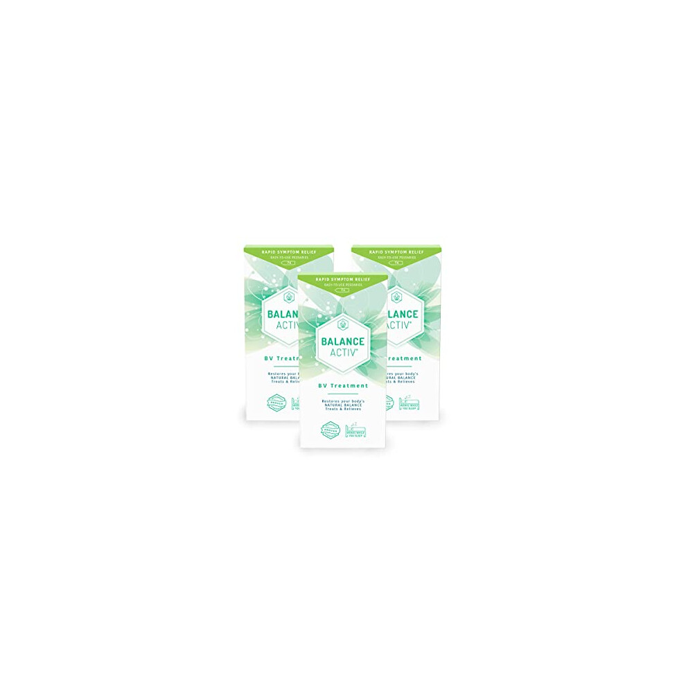 Balance Activ Bv Pessaries | Bacterial Vaginosis Treatment For Women | Works Naturally To Rapidly Relieve Symptoms Of Unpleasant Odour