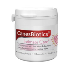 CanesBiotics, Oral Capsules with Live Friendly Bacteria Naturally Present in The Vaginal Flora, 4 Billion Live Cultures,