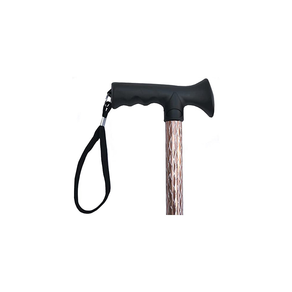 Luxury Ladies Engraved Etched Adjustable Walking Stick Cane with Soft Grip Gel Ergonomic Handle for Women - 25.5 –