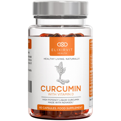 Liquid Curcumin with Vitamin D – 185x More Bioavailable Than Typical Turmeric/Curcumin Supplements – Advanced