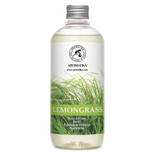 Lemongrass Diffuser Refill w/Natural Essential Lemongrass Oil 500ml - Fresh - Long Lasting Fragrance - Scented Reed