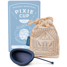 Pixie Soft Menstrual Disc - Ranked 1 for Most Soft Reusable Period Disc - Removable Stem - Wear for 12 Hours -
