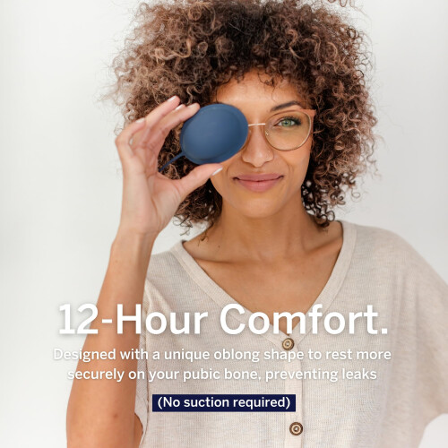 Pixie Soft Menstrual Disc - Ranked 1 for Most Soft Reusable Period Disc - Removable Stem - Wear for 12 Hours - 1