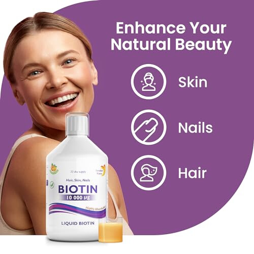 Swedish Nutra Biotin 10000ug Liquid Orange 500ml 2