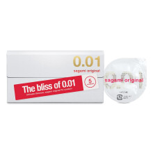 Sagami Original 0.01 | Ultra Thin | Super Strong | Non-latex PU Condoms (5 Pack)
