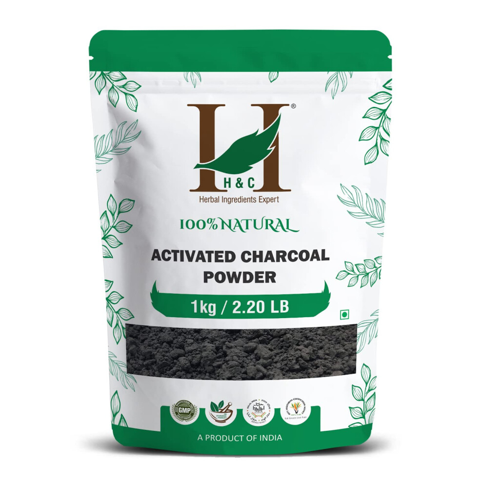 H&C Herbal Ingredients Expert H&C Activated Charcoal Powder - 1Kg Pack