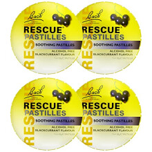 Remedy Pastilles 4 Pack Bundle, Blackcurrant, Emotional Wellness and Balance, Easy to Use Format, 4 x 50g Packs