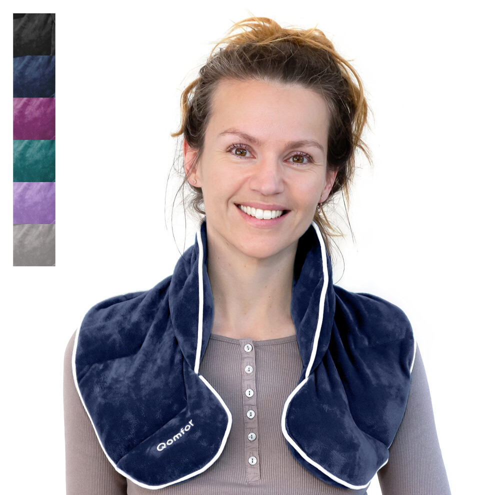 Qomfor Lavender Wheat Bags Microwavable Neck And Shoulder - Soothing Wheat Bag Microwavable - Wheat And - Microwave Heat Pad