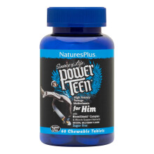 NaturesPlus, Source of Life, Power Teen für Ihn, Wildbeere, 60 Kautabletten