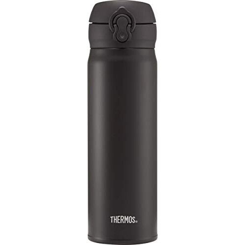 Thermos Flask, Stainless Steel, Matt Black, 470 ml 1