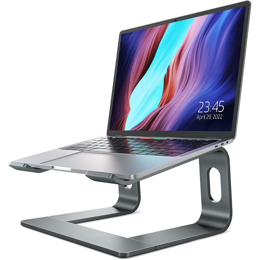 Laptop Stand For Desk, Detachable Aluminum Laptop Riser For Desk, Ergonomic Laptop Holder Computer Stand Compatible With