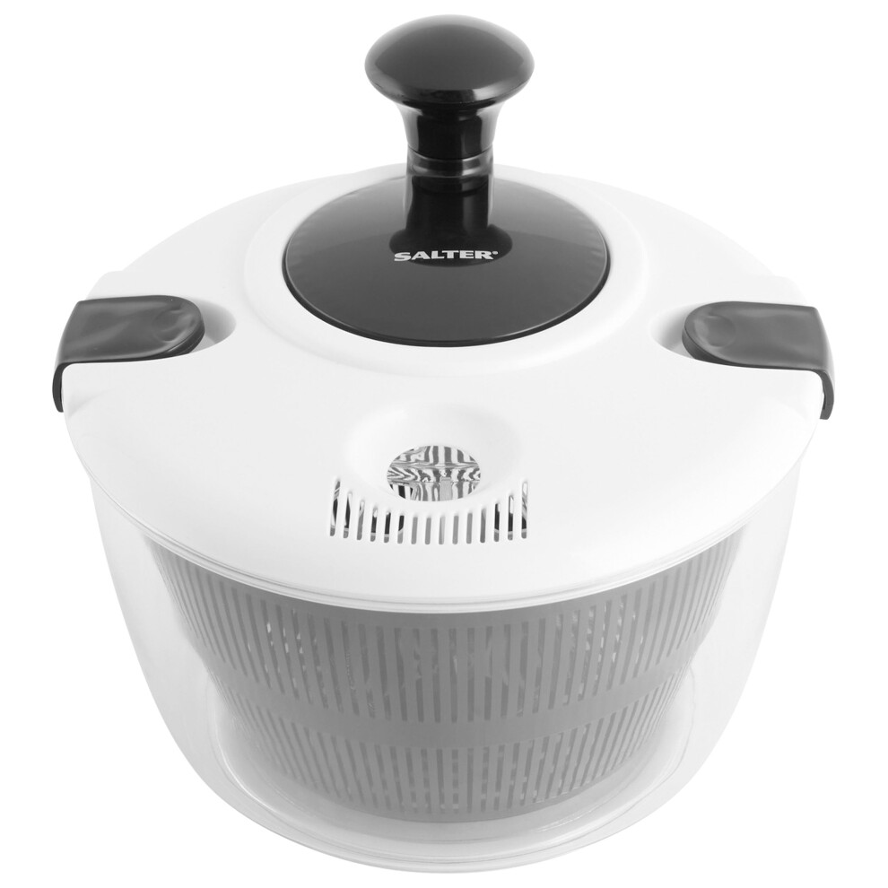 BW12003EU7 Salad Spinner – 3.5 Litre, Wash, Dry, Serve, Salad Prep, Lettuce Dryer, Easy Use, Non-Slip Base, Add Salad
