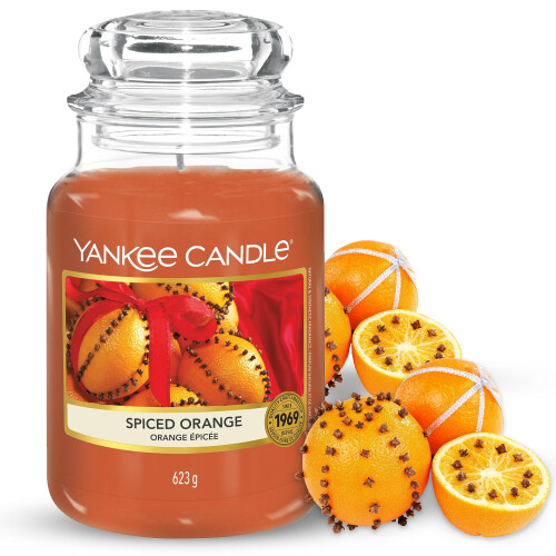 Yankee Candle Spiced Orange, Large jar Candle, Fruit