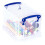 Really Useful Really Useful Plastic Storage Box 1.6 Litre Clear (Pack of 4) 4