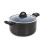 Tower T80304 Cerasure 24cm Casserole Dish with Non-Stick Coating, Suitable for all Hob Types, Graphite, Grey 1