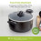 Tower T80304 Cerasure 24cm Casserole Dish with Non-Stick Coating, Suitable for all Hob Types, Graphite, Grey 8
