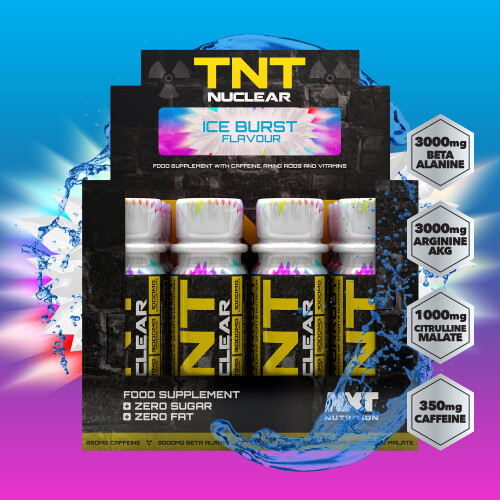TNT Nuclear Shots - Pre Workout Energy Drink 12 x 60ml | Ice Burst 1
