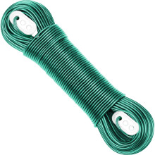 “The Strongest” Steel Washing Line by Smith‘s (Green, Size 50m/164ft) | Super Strong, Lifelong, Heavy-Duty