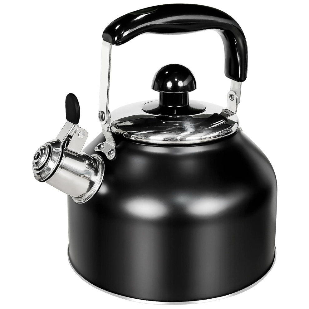 Stove Top Kettle, 2.7L Whistling Kettle, Stainless Steel Camping Kettle Teapot for Gas Hobs, Induction and Electric Hobs