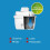 Philips Water Filter Jug +3 Micro X-Clean Replacement Filter Cartridges, Fast flow, White, 2.6 litres, Electronic timer 4