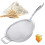 Stainless Steel 18/8 Mesh Strainer, 30 Mesh Extra Fine Quinoa Sieve, with Solid Sturdy Handle, 9" Large Flour Filter 1