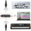 MIDI Cable, USB MIDI Adapter With Indicator Light 5 Pin MIDI Interface 6.5Ft MIDI In-Out Converter Keyboard to 5