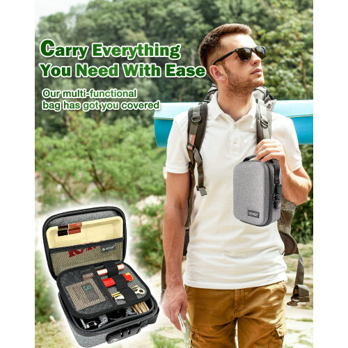 New Hard Shell Smell Proof Bag with Combination Lock Odor Proof Stash Box Container 1
