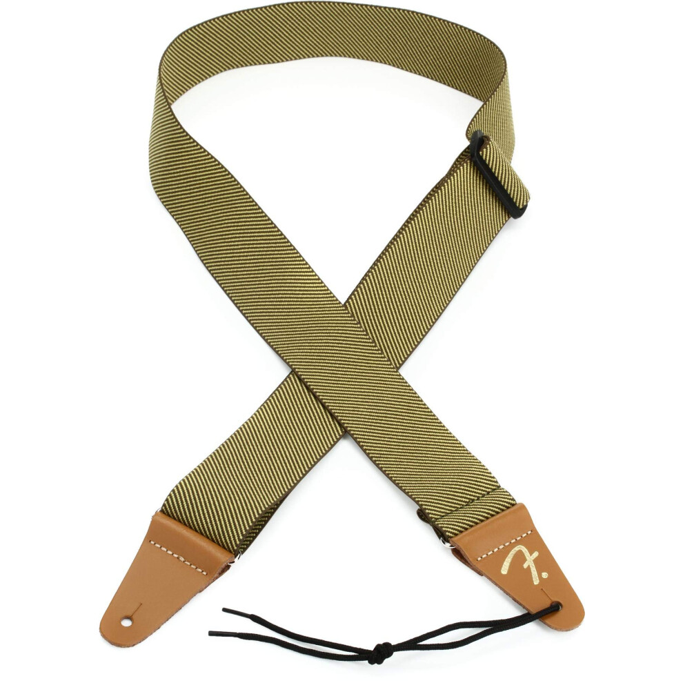 Fender Weighless Tweed Guitar Strap - Elastic - Natural,0990685001