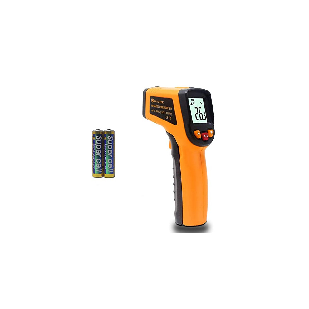 Laser Thermometer Gun Infrared Thermometer Digital Non Contact Food Thermometers -50 - 600 (-58-1112) IR