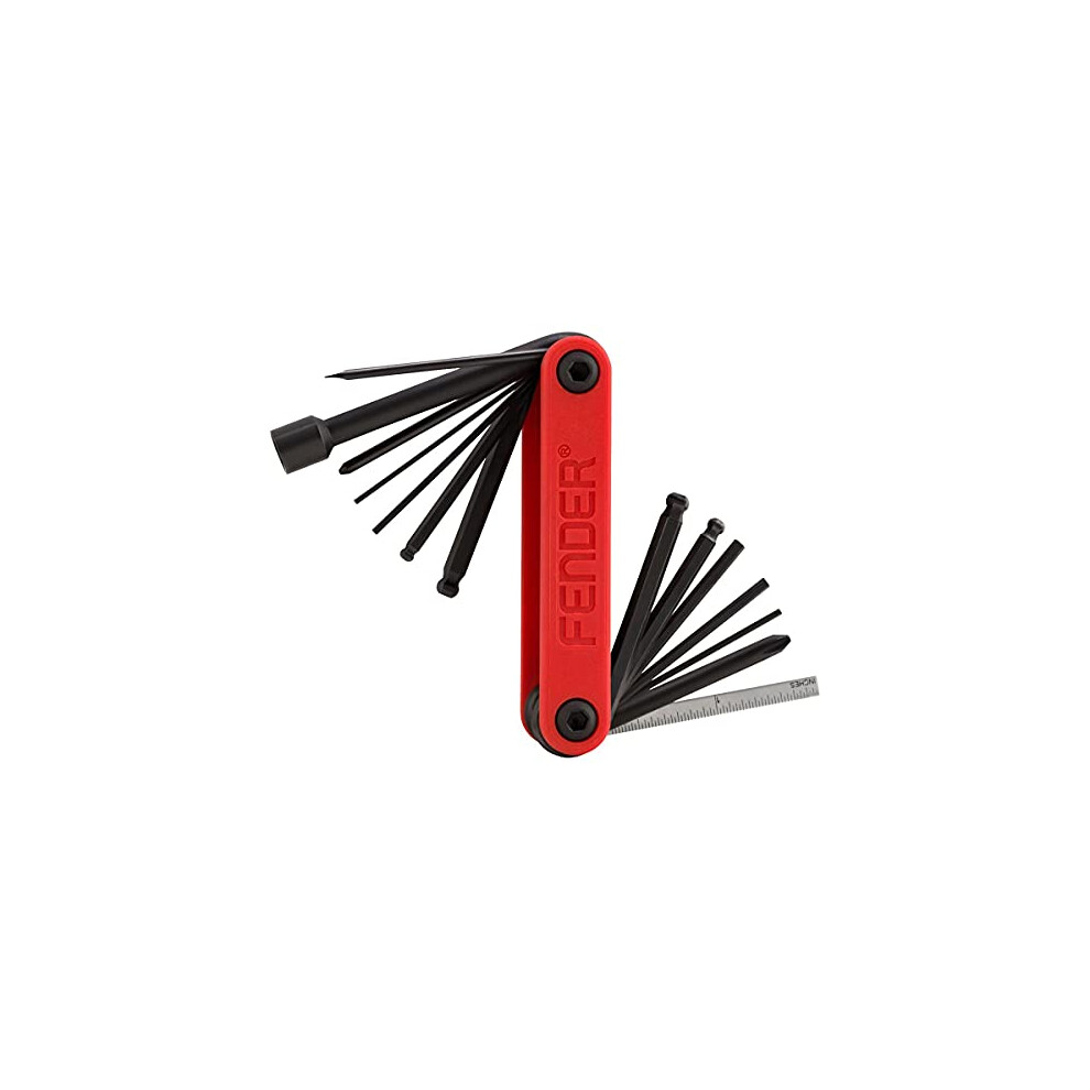 Guitar/Bass Multi-Tool For Guitar and Bass, 14 Tools in1, Red