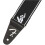 Fender WeighLess Running Logo Guitar Strap, 2in, Black/White 2