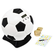 Digital Counting Money Box with Counter Football Piggy Bank Large for Kids Early Education Money Box with Automatic LCD