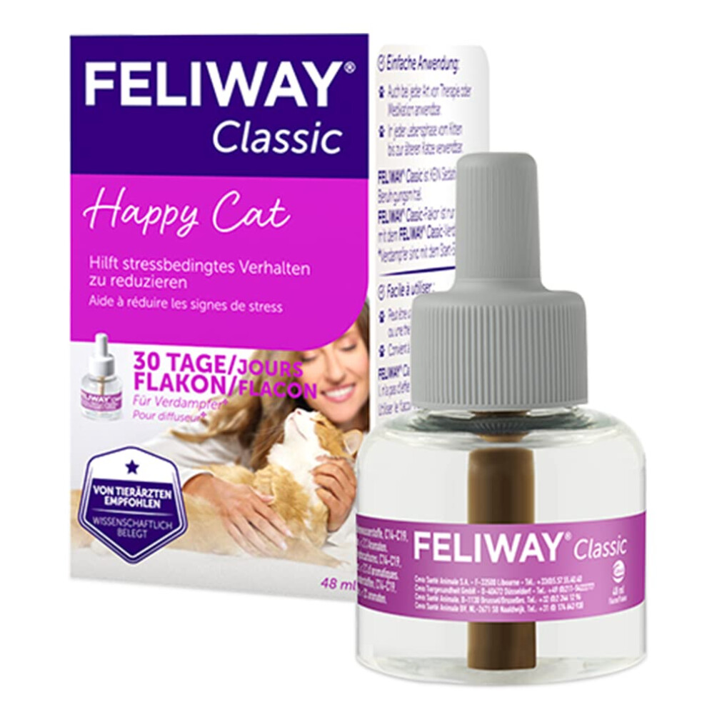 Classic 30 day Refill comforts cats, helps solve behavioural issues and stress/anxiety in the home - 48ml