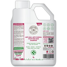 Dog Shampoo For Itchy Skin Antibacterial And Antifungal | Natural Medicated Low Lather Safe Formula | Fast Absorbing and