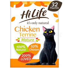 it's only natural - Complete Wet Food for Mature Cats (7+) - Chicken Terrine in Jelly - 100% Natural Ingredients Grain